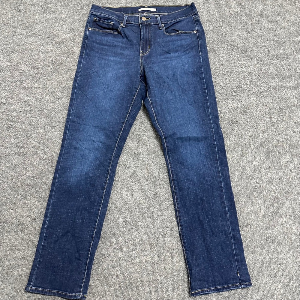 Levi's Jeans Womens Size 10 Dark Wash Classic Straight Leg Denim Stretch Blue